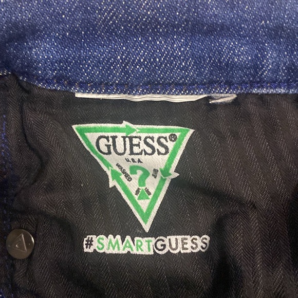 GUESS Gold Button Fly Skinny High Rise Jeans Size 28 - Picture 12 of 14